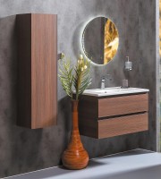 Тумба под раковину Boheme Armadi Art Capolda 85 849-085-D подвесная Dark wood МДФ / ЛДСП