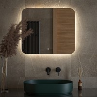 Зеркало Defesto Opti 70x60 DF 2806SH с подсветкой 23W-4500К/Сенсорный выключатель/Нейтральный белый свет