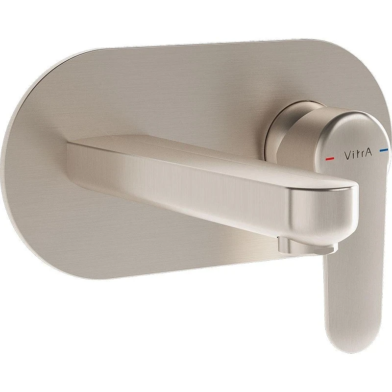 Смеситель для раковины Vitra Root Round A4272134EXP Никель брашированный