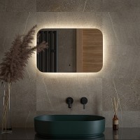 Зеркало Defesto Opti 60x40 DF 2802RH с подсветкой 17W-4500К/ИК - выключатель/Нейтральный белый свет