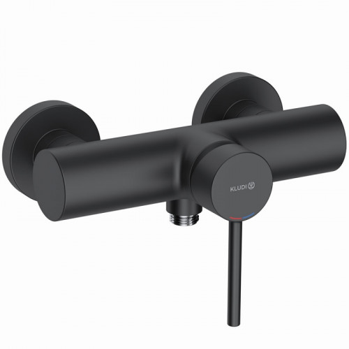 Смеситель для душа Kludi Bozz 388313976 Черный латунь на стену