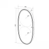 Зеркало Wellsee 7 Rays' Spectrum 60 172201640-172201650 с подсветкой цвет Черный матовый с сенсорным выключателем
