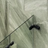 Шторка для ванны Maybah Glass MGV-572-6 515х1400 складная 2 секции Черный стекло прозрачное