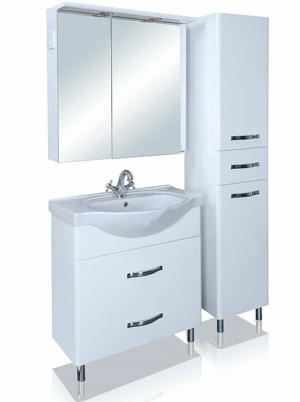 Шкаф пенал Bellezza Анкона 40 R 4629605661018 Белый МДФ / ЛДСП