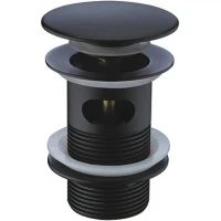 Донный клапан CeramaLux BB005MB click-clack Черный матовый