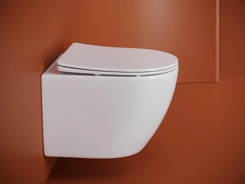 Комплект унитаза DIWO Ceramicanova Uno CN11001T с сиденьем с инсталляцией DIWO 4501 с клавишей смыва цвет Глянцевый белый