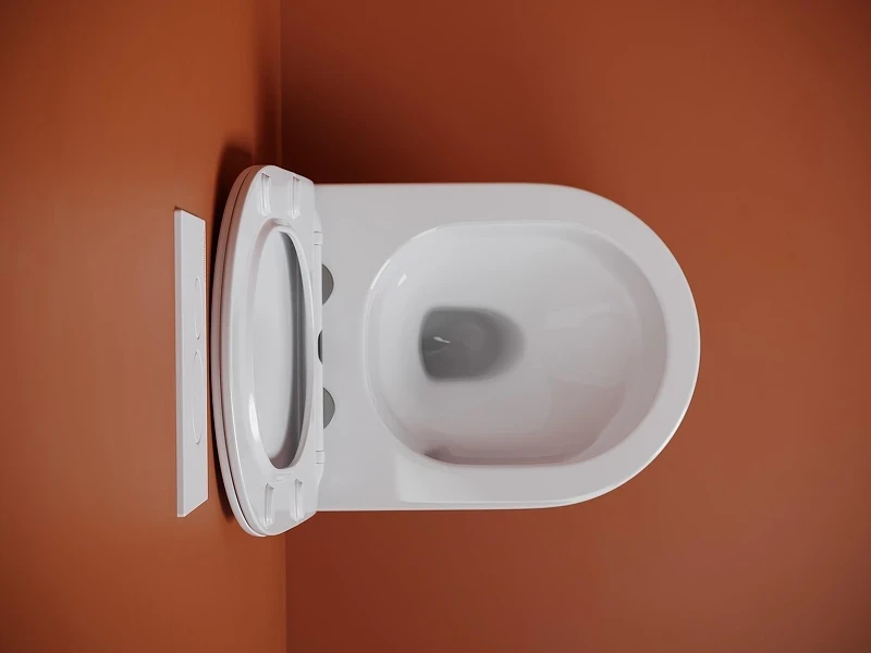 Комплект унитаза DIWO Ceramicanova Uno CN11001T с сиденьем с инсталляцией DIWO 4501 с клавишей смыва цвет Глянцевый белый
