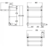 Электрический полотенцесушитель Margaroli Sole 554-3 BOX 5544703CRPB с полкой Хром