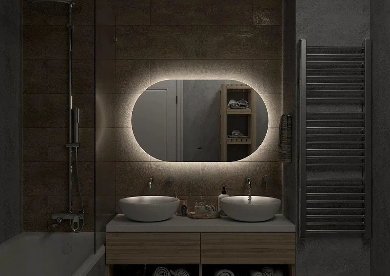 Зеркало Континент Fleur 1000x600 ЗЛП607 с подсветкой с бесконтактным выключателем стекло