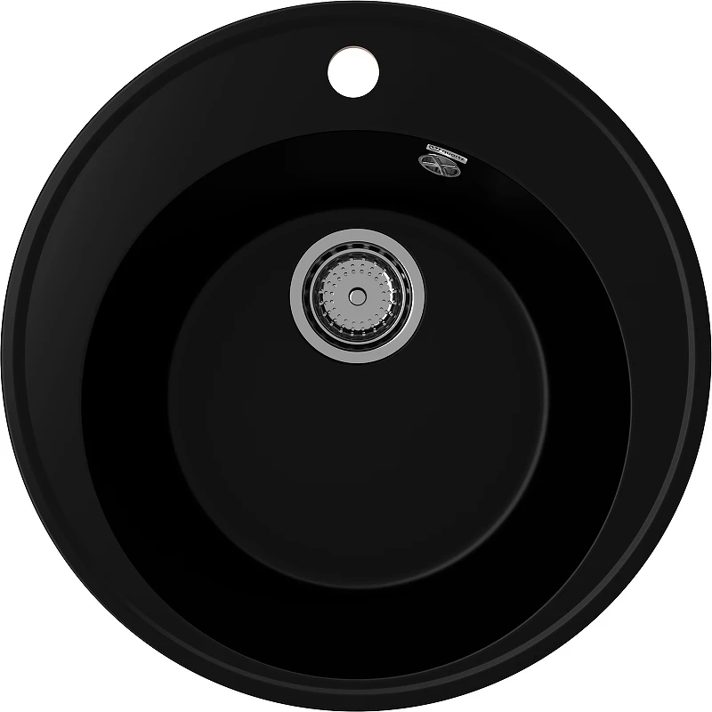 Кухонная мойка Ulgran Quartz Nora 485-07 Уголь искусственный камень (литьевой мрамор) встраиваемый