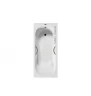 Чугунная ванна Vinsent Veron Aura 150x75 VAU1507542H/VH0015BR цвет Белый с дугообразными бронзовыми ручками