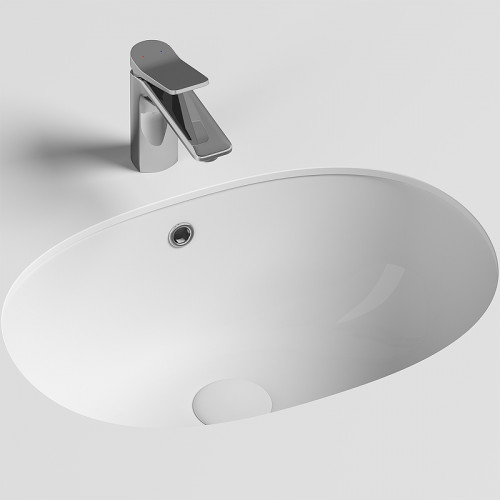 Раковина Ceramicanova Element 57 CN6044 Белая фарфор встраиваемый