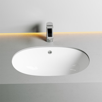 Раковина Ceramicanova Element 57 CN6044 Белая фарфор встраиваемый