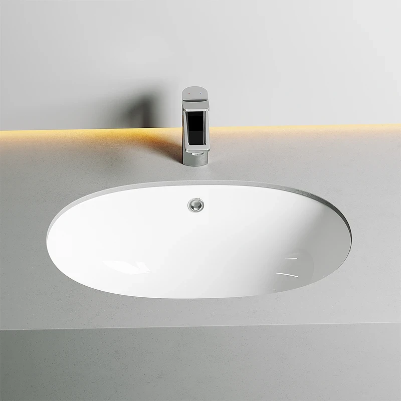 Раковина Ceramicanova Element 57 CN6044 Белая фарфор встраиваемый