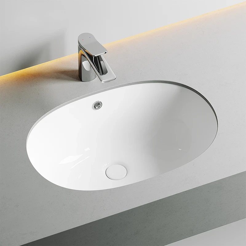 Раковина Ceramicanova Element 57 CN6044 Белая фарфор встраиваемый