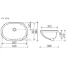 Раковина Ceramicanova Element 57 CN6044 Белая фарфор встраиваемый
