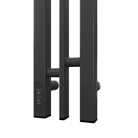 Электрический полотенцесушитель Point Фрея PN20718GB П2 100x800 диммер слева Графит блеск