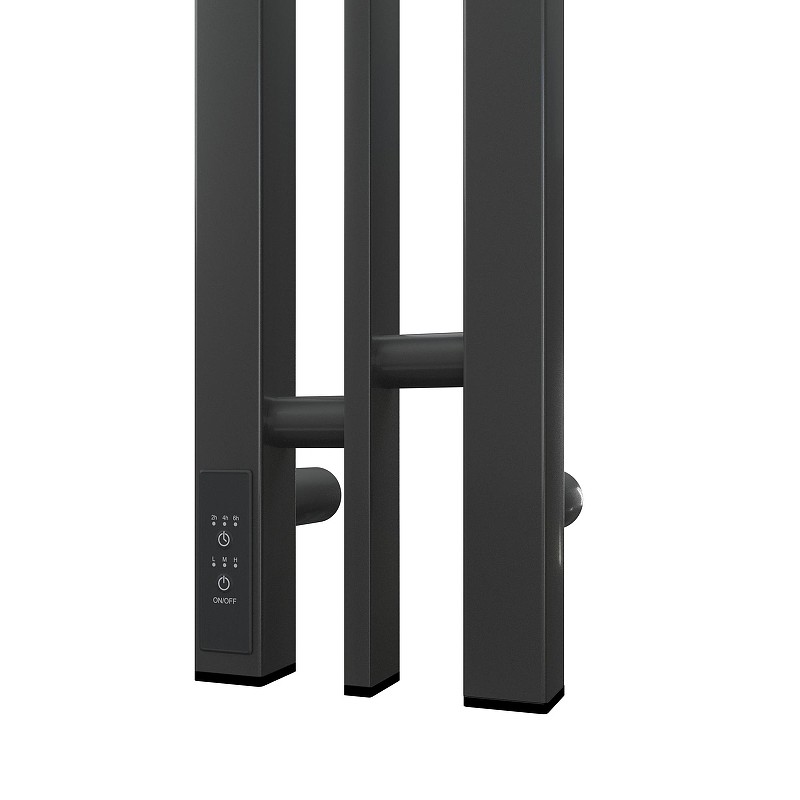 Электрический полотенцесушитель Point Фрея PN20718GB П2 100x800 диммер слева Графит блеск