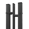 Электрический полотенцесушитель Point Фрея PN20718GB П2 100x800 диммер слева Графит блеск