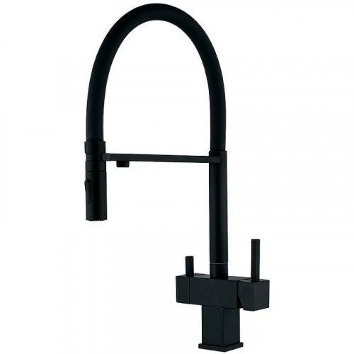 Смеситель для кухни Grocenberg GB4098BL Черный матовый