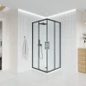 Душевой уголок Veconi Evo 300 B 80х80 E3-B-8080-01-C9 профиль Черный матовый стекло прозрачное