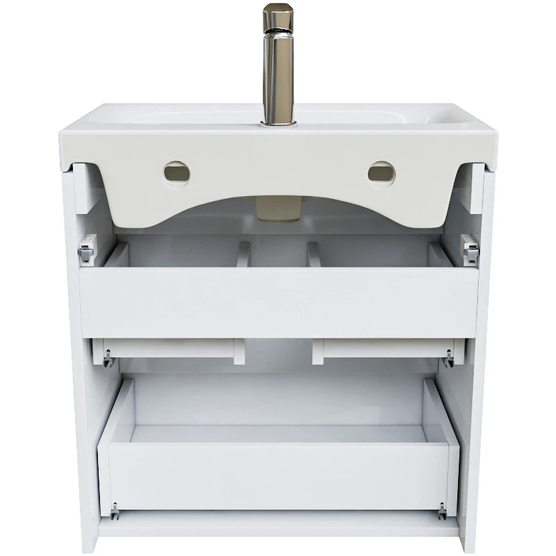 Тумба с раковиной Iddis Zodiac 60 ZOD6CB0i95K подвесная Белая МДФ / ЛДСП