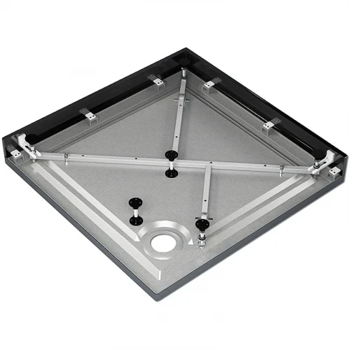 Акриловый поддон для душа Melodia della vita Eletto 100x100 MTYET100100bk Черный