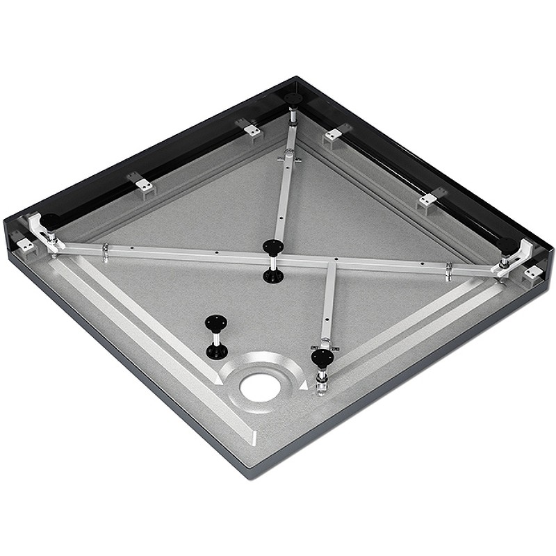 Акриловый поддон для душа Melodia della vita Eletto 100x100 MTYET100100bk Черный