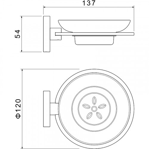 Мыльница Aquatek Оберон AQ4203MB Черная матовая