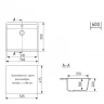 Кухонная мойка Mixline Комфорт ML-GM15 56 551915 цвет Темно-серый