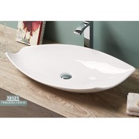 Раковина-чаша CeramaLux 68 78121 Белая фаянс накладная