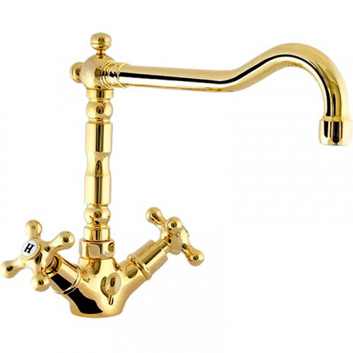 Смеситель для раковины Remer Liberty 13ALIDO Золото латунь