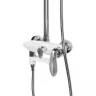 Душевая система Grocenberg GB7001WC Белая Хром
