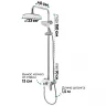 Душевая система Grocenberg GB7001WC Белая Хром