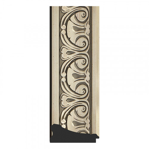 Зеркало Evoform Exclusive 160х70 BY 3580 с фацетом в багетной раме - Барокко серебро 106 мм стекло