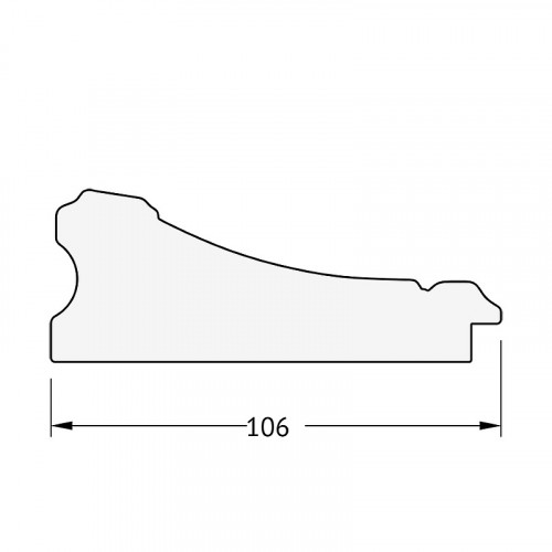 Зеркало Evoform Exclusive 160х70 BY 3580 с фацетом в багетной раме - Барокко серебро 106 мм стекло