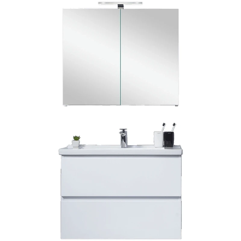 Зеркальный шкаф Orans BC-4023W 60 4023600W с подсветкой Белый глянец МДФ / ЛДСП, стекло
