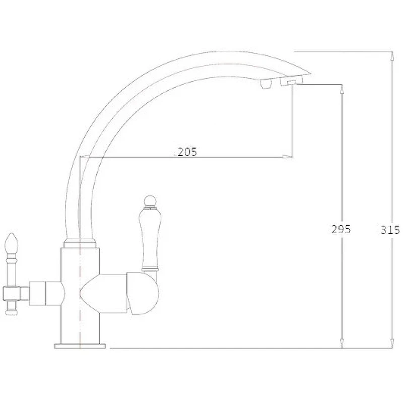 Смеситель для кухни Rush MS9035-32