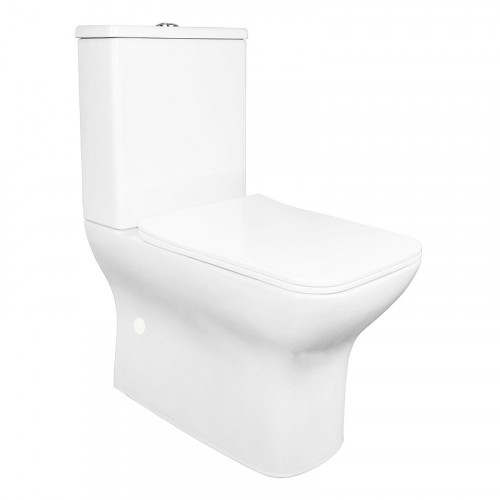 Унитаз компакт Azario Fresco AZ-8302 цвет Белый с бачком и сиденьем Микролифт