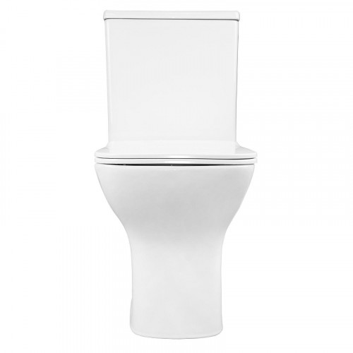 Унитаз компакт Azario Fresco AZ-8302 цвет Белый с бачком и сиденьем Микролифт