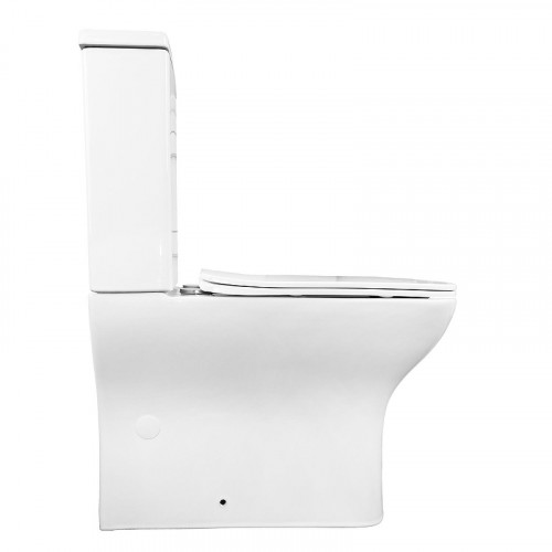 Унитаз компакт Azario Fresco AZ-8302 цвет Белый с бачком и сиденьем Микролифт