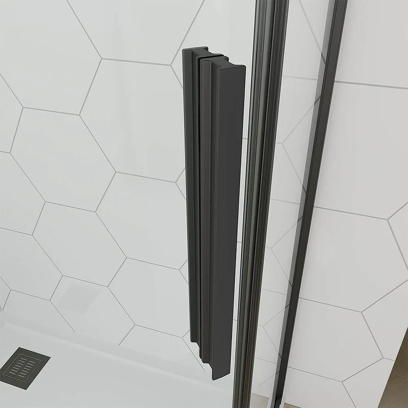 Душевой уголок Veconi Ottimo 90х90 OP10B-9090-01-C9 профиль Черный матовый стекло прозрачное