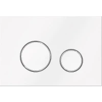 Кнопка смыва для инсталляции KK POL M11 V1 SPP/114/0/K Белая Хром