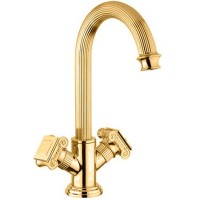 Смеситель для раковины Cezares Olimp LS2 OLIMP-LS2-03/24-O Золото 24 карат латунь на столешницу
