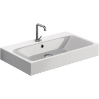 Раковина Kerasan Cento 70 353201*1 Белая фарфор подвесная, накладная