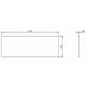 Фронтальная панель для ванны AM.PM Func 150 W84A-150-070W-P Белая