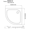 Акриловый поддон для душа Veconi Tezeo 90x90 TZ01-90PL-01-19C1 Белый