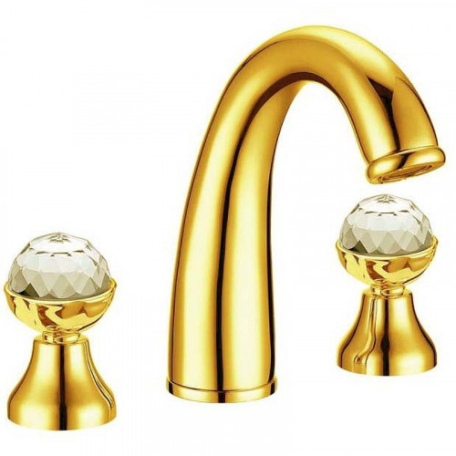 Смеситель для раковины Boheme Imperiale Presente 337 Золото латунь