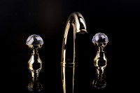 Смеситель для раковины Boheme Imperiale Presente 337 Золото латунь