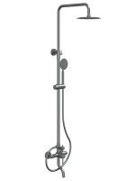 Душевая система Knotlor Streamline SS-06 цвет Матовая сталь